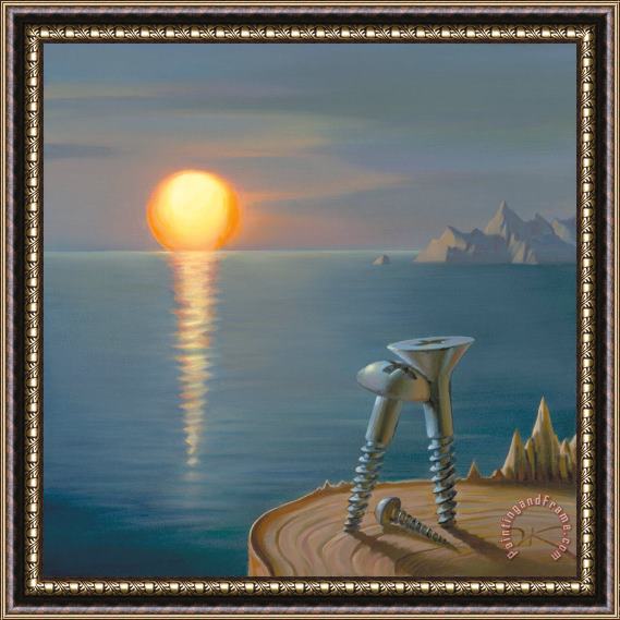 Vladimir Kush Magic of The Sunset Framed Painting
