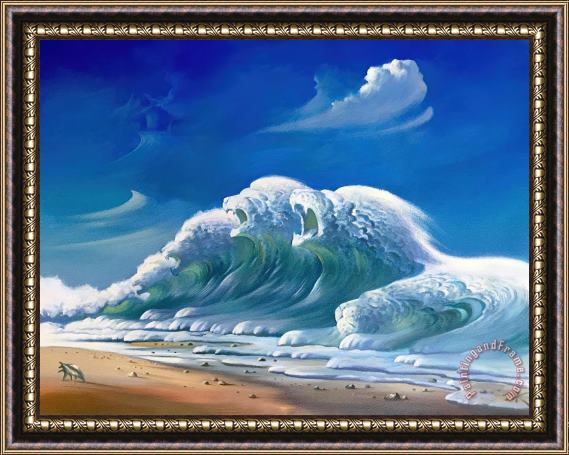 Vladimir Kush Ocean Roar Framed Painting