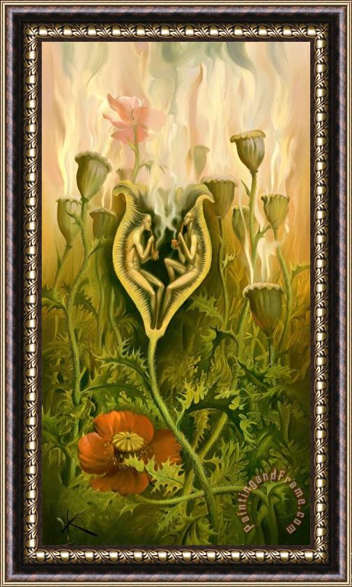 Vladimir Kush Opium Lovers Framed Painting