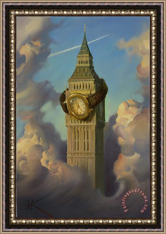 Vladimir Kush Rolex Tower Framed Painting