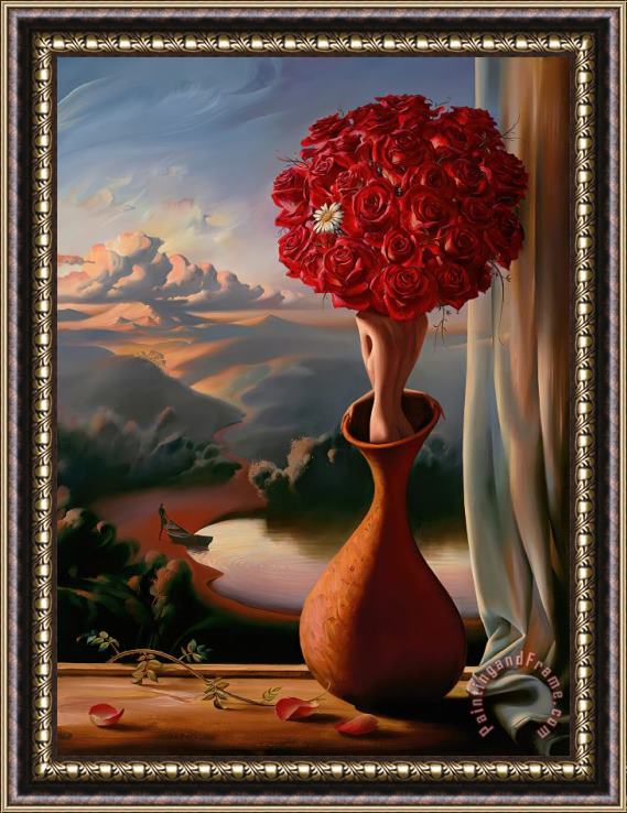 Vladimir Kush Rose Awaiting Framed Painting