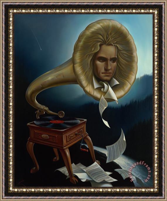 Vladimir Kush Spirit of Beethoven Framed Print