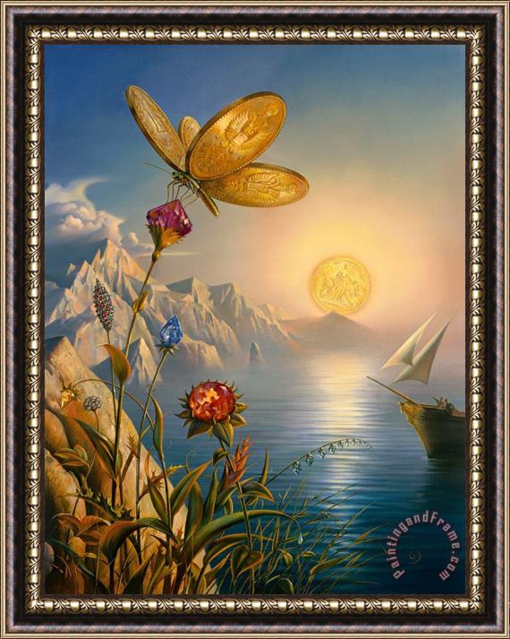 Vladimir Kush Treasure Island Framed Painting
