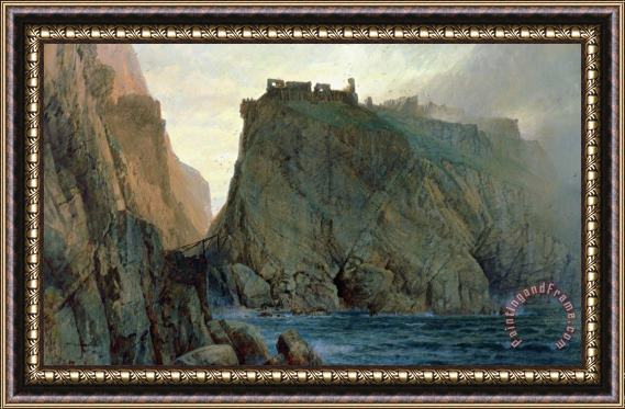 W T Richards Tintagel On The Cornish Coast Framed Painting