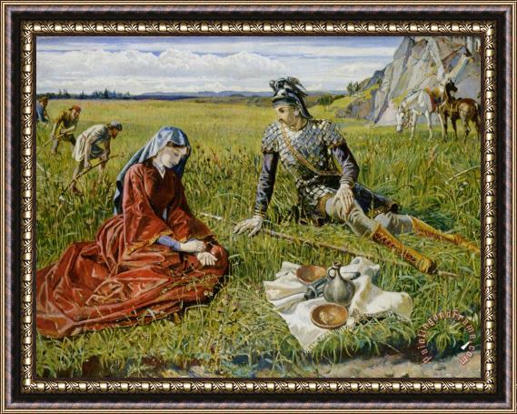 Walter Crane Ruth And Boaz Framed Painting