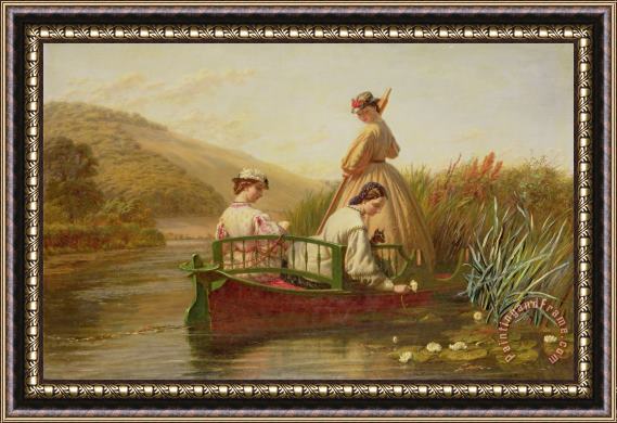 Walter Field Waterlilies Framed Painting