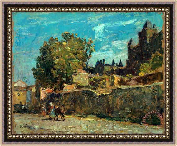 Walter Griffin Carcassonne Framed Painting