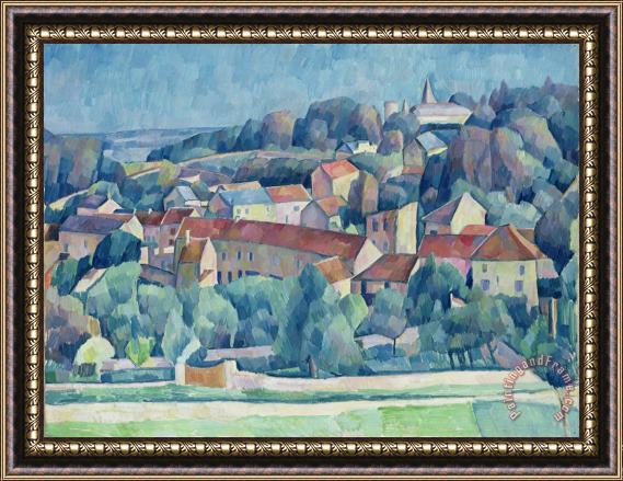 Walter Rosam Hardricourt Village and Castle Framed Print