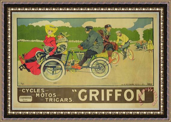 Walter Thor Vintage poster Bicycle Advertisement Framed Print