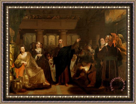 Washington Allston Belshazzar's Feast Framed Painting