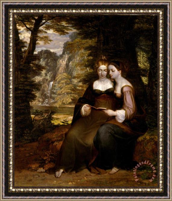 Washington Allston Hermia And Helena Framed Painting