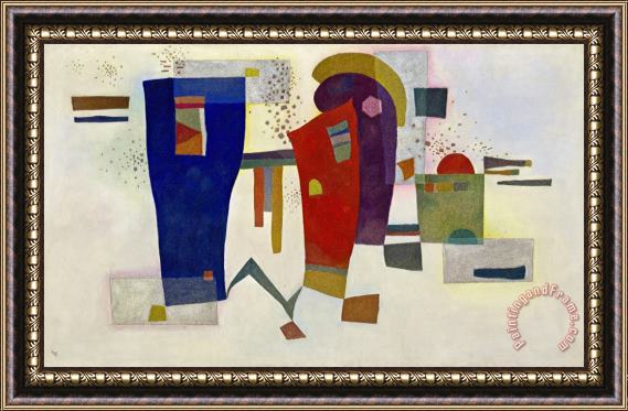 Wassily Kandinsky Accompanied Contrast Framed Painting