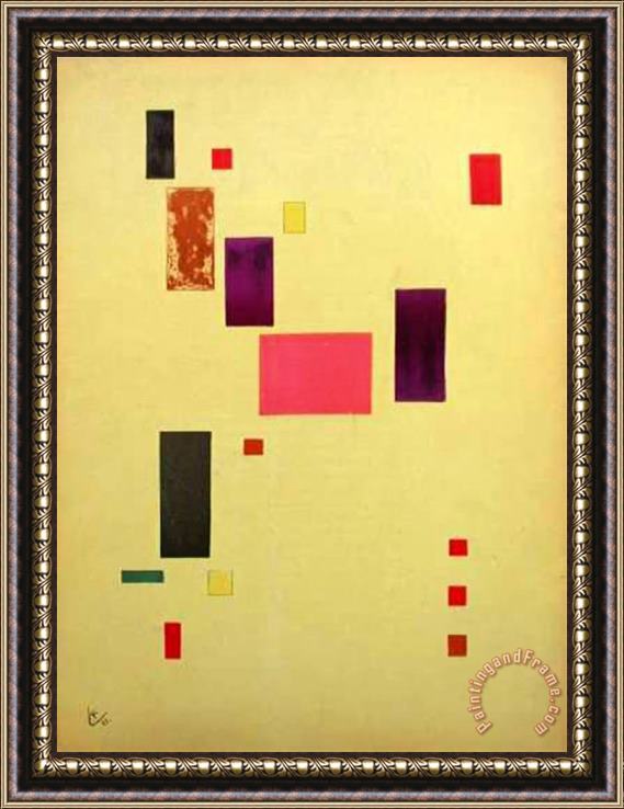 Wassily Kandinsky Composition V Framed Painting