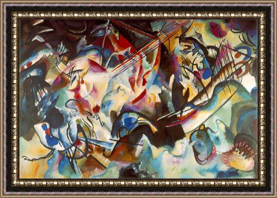Wassily Kandinsky Composition Vi 1913 Framed Painting