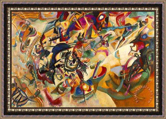 Wassily Kandinsky Composition Vii 1913 Framed Painting