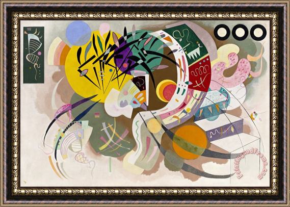 Wassily Kandinsky Dominant Curve Framed Painting