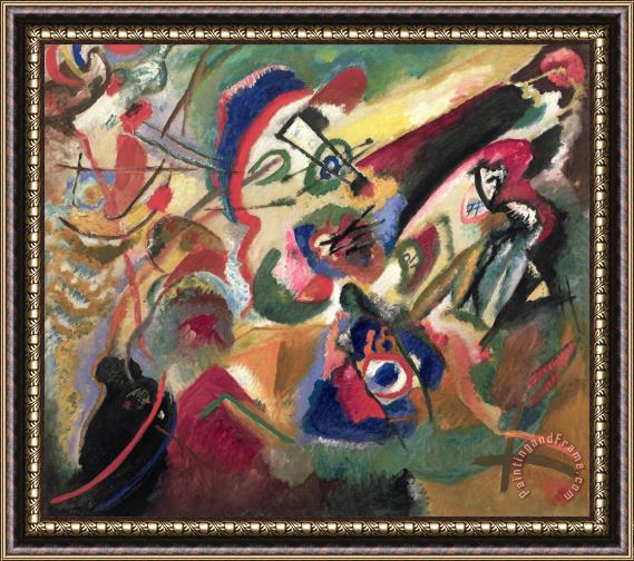 Wassily Kandinsky Fragment 2 for Composition VII Framed Painting