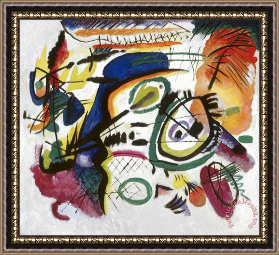 Wassily Kandinsky Fragment I for Composition VII (center) Framed Print