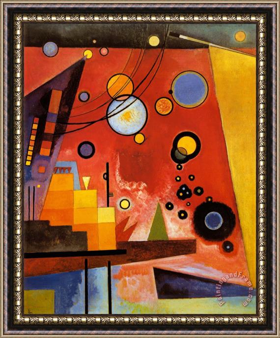 Wassily Kandinsky Heavy Red Framed Painting