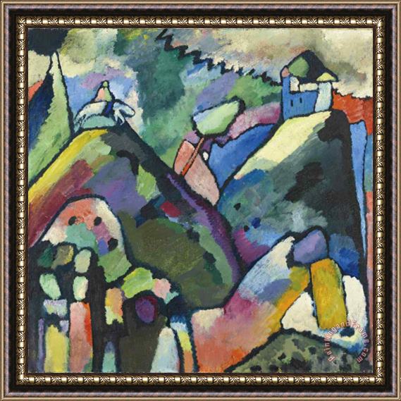 Wassily Kandinsky Improvisation 9 1910 Framed Print