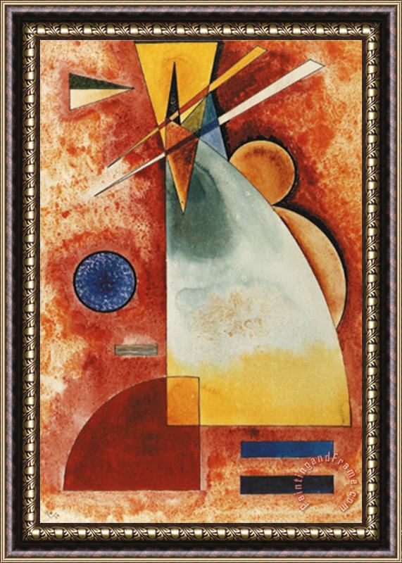 Wassily Kandinsky In Einander C 1928 Framed Painting