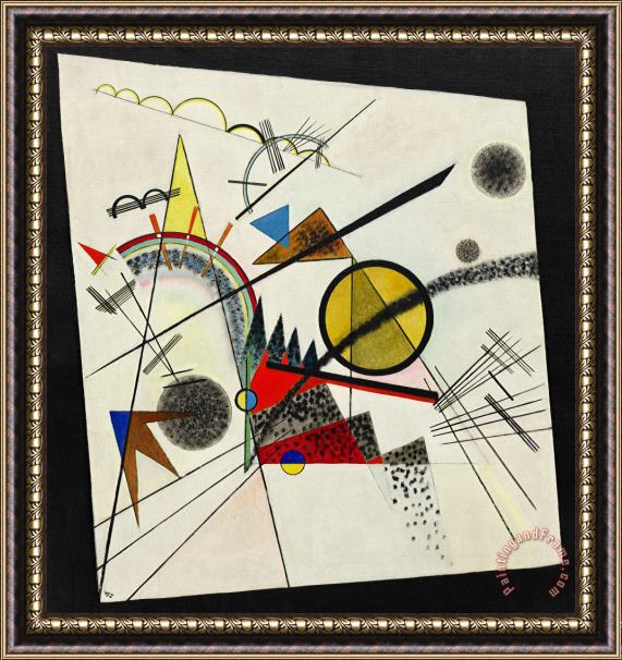 Wassily Kandinsky In The Black Square Framed Painting