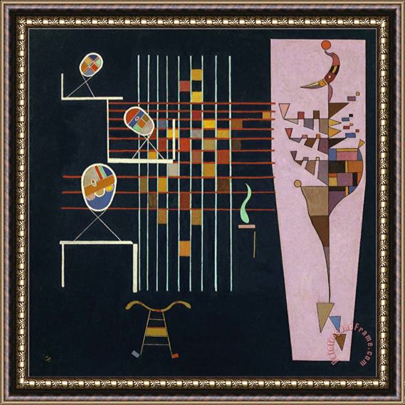 Wassily Kandinsky Les Trois Ovales C 1942 Framed Painting