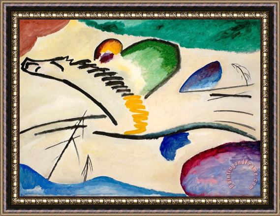 Wassily Kandinsky Man on a Horse Framed Painting