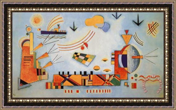 Wassily Kandinsky Milder Vorgang 1928 Framed Painting