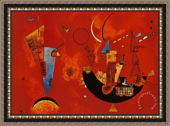 Wassily Kandinsky Mit Und Gegen C 1929 Framed Painting
