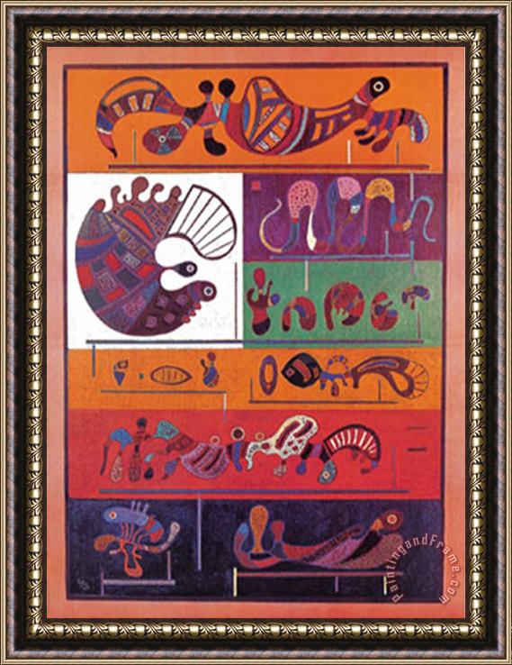 Wassily Kandinsky Seven 1943 Framed Print