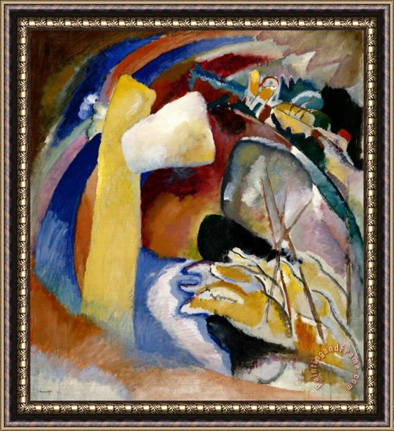 Wassily Kandinsky Study for Painting with White Form Framed Print