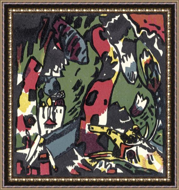 Wassily Kandinsky The Archer Framed Painting