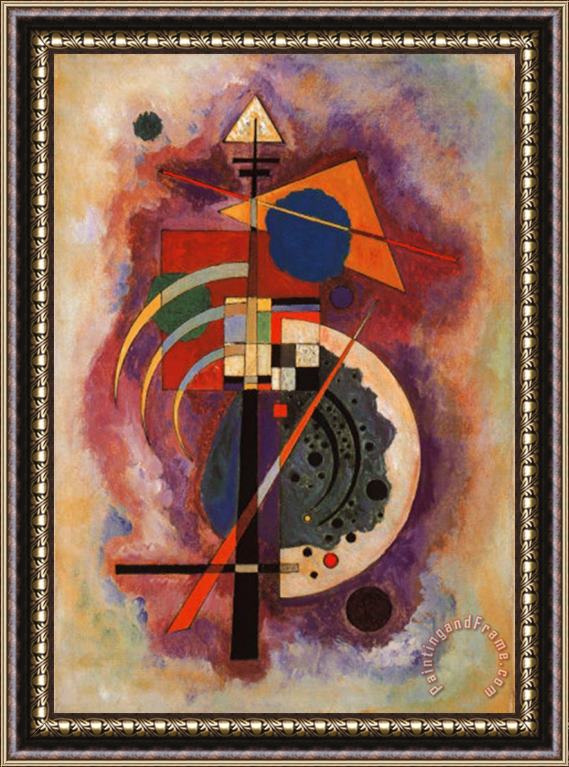 Wassily Kandinsky Tribute to Grohmann Framed Painting