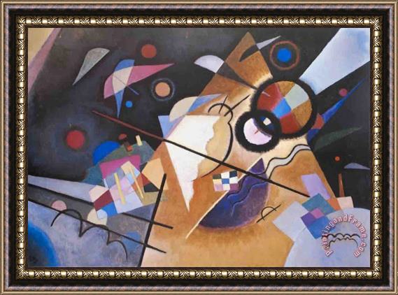 Wassily Kandinsky Yellow Point Framed Painting