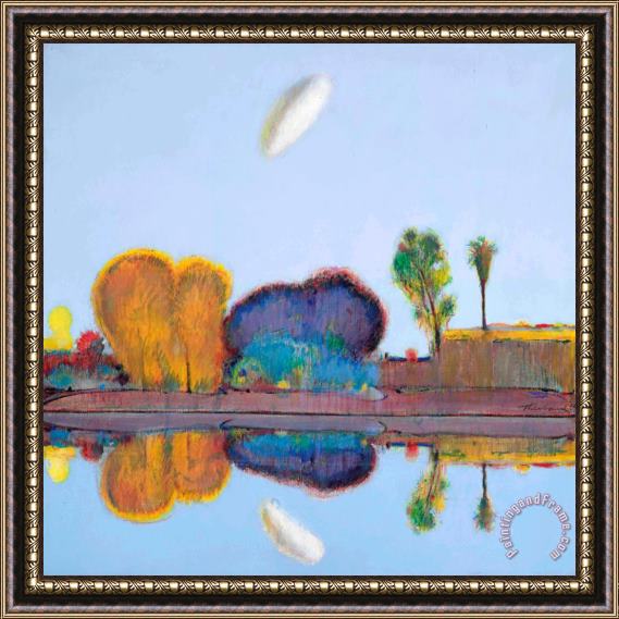 Wayne Thiebaud Reflected Landscape, 1968 Framed Painting