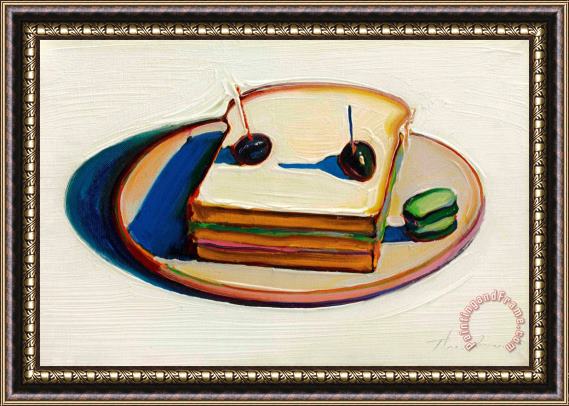 Wayne Thiebaud Sandwich, 1963 Framed Painting
