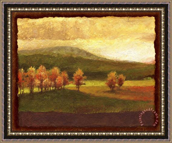 Wendy Kroeker Golden Trees in The Hills Framed Painting