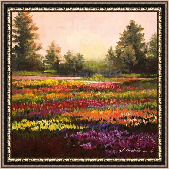 Wendy Kroeker Lily Nook Display Garden Framed Painting