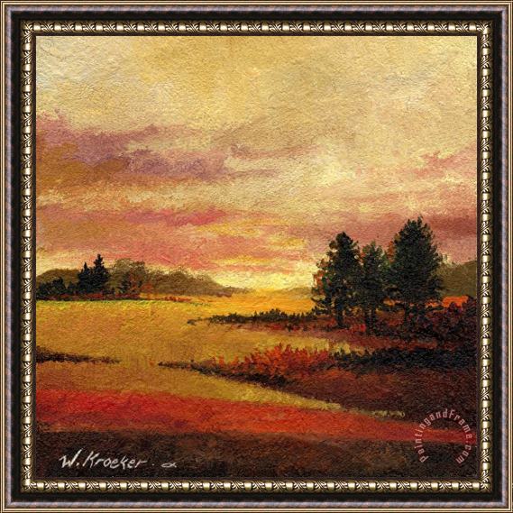 Wendy Kroeker Mariecarmen's Prairie Scene Framed Painting