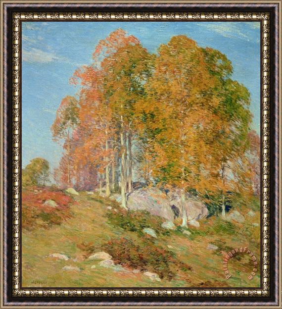 Willard Leroy Metcalf Early October Framed Painting