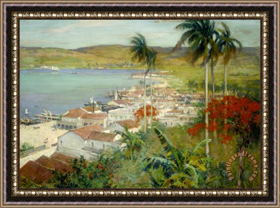 Willard Leroy Metcalf Havana Harbor Framed Print