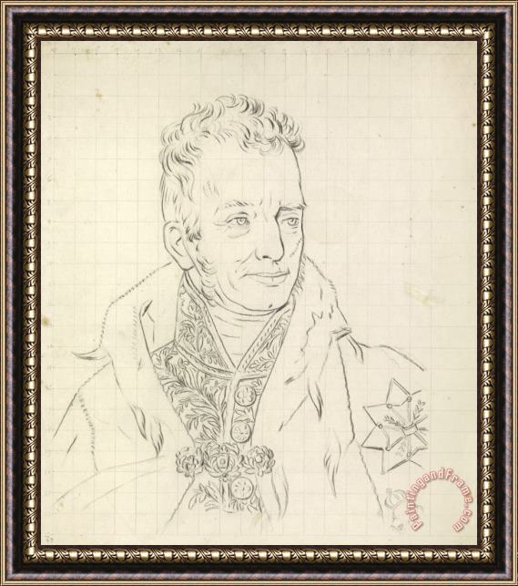 Willem Bartel van der Kooi Portret Van Willem I Framed Painting