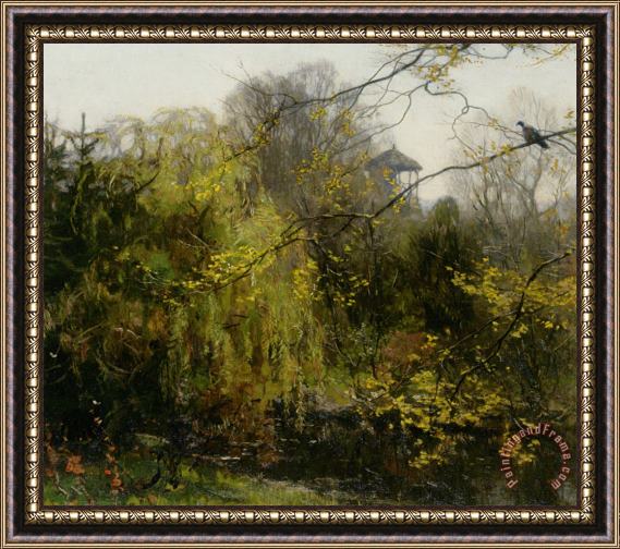 Willem Bastiaan Tholen A View of a Park Framed Print