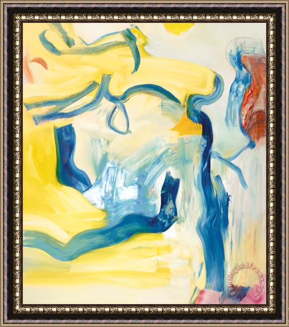 Willem De Kooning Untitled VII, 1981 Framed Painting
