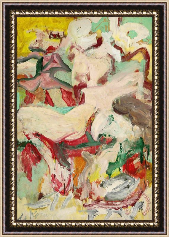 Willem De Kooning Woman And Child, 1967 Framed Painting