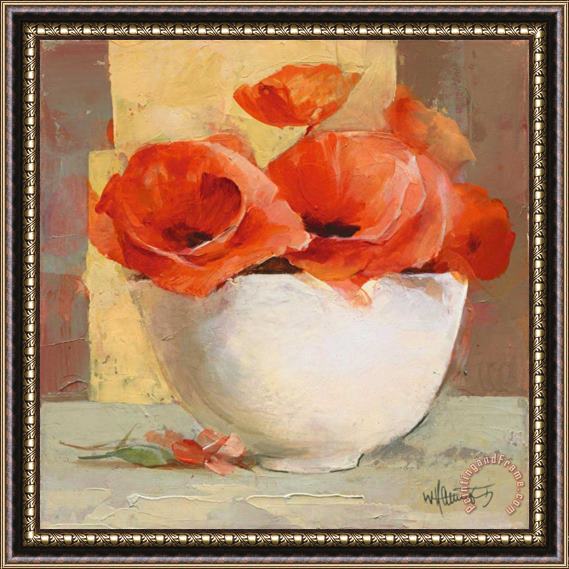 willem haenraets Lovely Poppies I Framed Painting