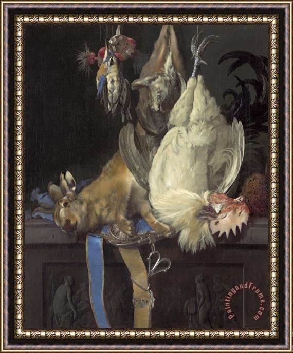 Willem van Aelst Still Life with Game Framed Painting