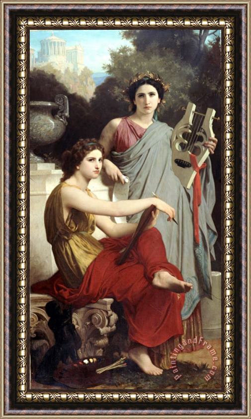 William Adolphe Bouguereau Art And Literature Framed Painting