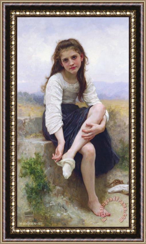 William Adolphe Bouguereau Before The Bath (1900) Framed Print